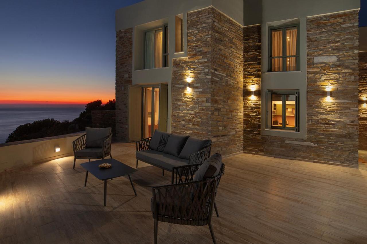 Acron Andros - Luxury Villa With Private Pool Korthio Εξωτερικό φωτογραφία